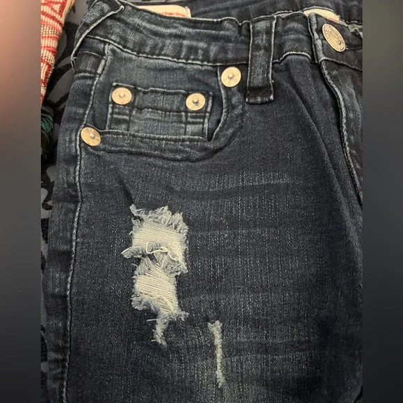 True Religion Girls Halle stretch denim mid rise super skinny jeans NWT - Picture 6 of 11